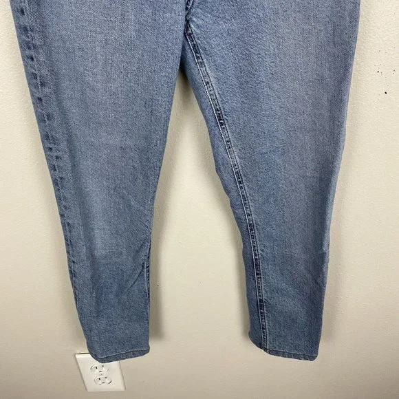 Agolde Nico High Rise Slim Distressed Jeans Button Fly Rooted Womens 24
